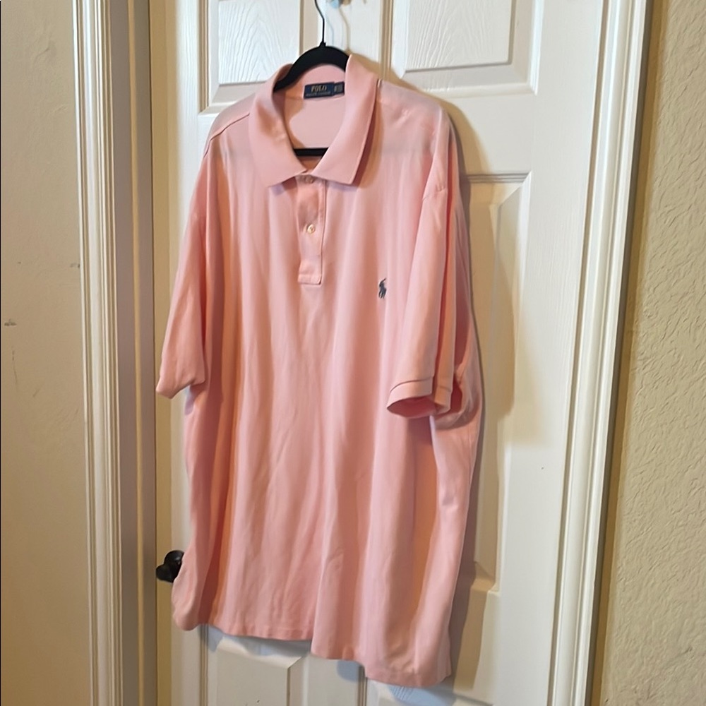 Ralph Lauren polo shirt, pink, 100% cotton, size 3xb